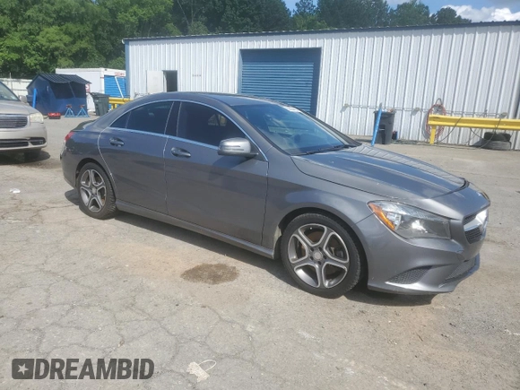 2014 Mercedes-Benz CLA 250 with VIN WDDSJ4EB2EN068792, listed as a Copart auction lot 59684455 with 104,577 mi miles and Salvage title. Bid and sale history available at DreamBid. Image 4.