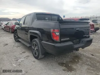 2014 Honda Ridgeline Sport with VIN 5FPYK1F76EB013052, listed as a Copart auction lot 50201755 with 134,745 mi miles and Salvage Title. Bid and sale history available at carsss.com. Image 2.