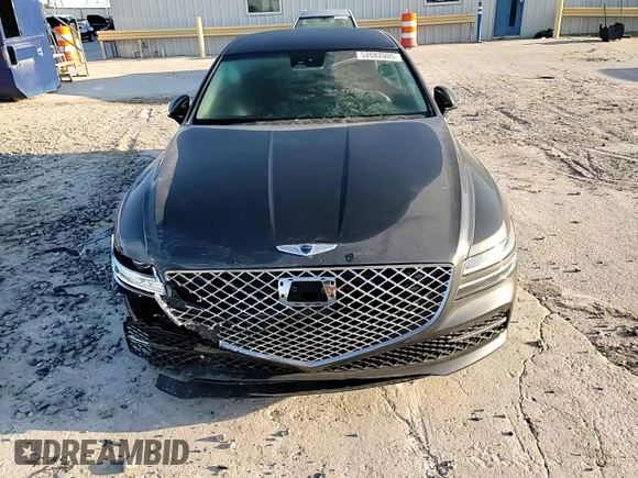 2023 Genesis G80 2.5T with VIN KMTGB4SC4PU185035, listed as a Copart auction lot 52082005 with 45,868 mi miles and Salvage title. Bid and sale history available at DreamBid. Image 10.