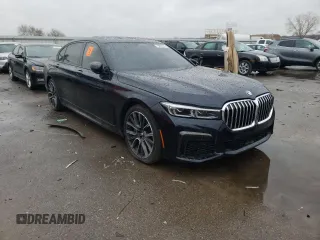 2021 BMW 7 Series 750i xDrive with VIN WBA7U2C06MCE50086, listed as a Copart auction lot 76885193 with 0 mi miles. Bid and sale history available at carsss.com. Image 4.