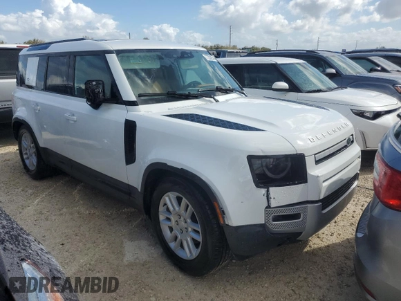 2024 Land Rover Defender S with VIN SALEJ7EX0R2341653, listed as a Copart auction lot 77228254 with Not provided miles and Salvage title. Bid and sale history available at DreamBid. Image 4.