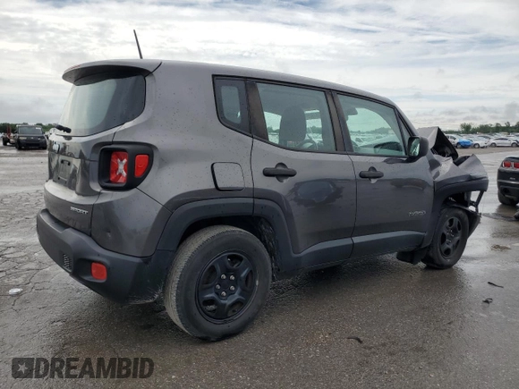 2017 Jeep Renegade Sport z VIN ZACCJAAB0HPF50756, wystawiony jako Copart lot #60187925 z przebiegiem 145 377 mil mil oraz Szkoda całkowita • Salvage title. Historia ofert i sprzedaży dostępna na DreamBid. Obrazek 3.