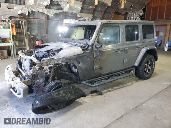 2020 Jeep Wrangler Unlimited Rubicon with VIN 1C4HJXFG2LW251956, listed as a Copart auction lot 54312505 with Not provided miles and Salvage title. Bid and sale history available at DreamBid. Image 1.