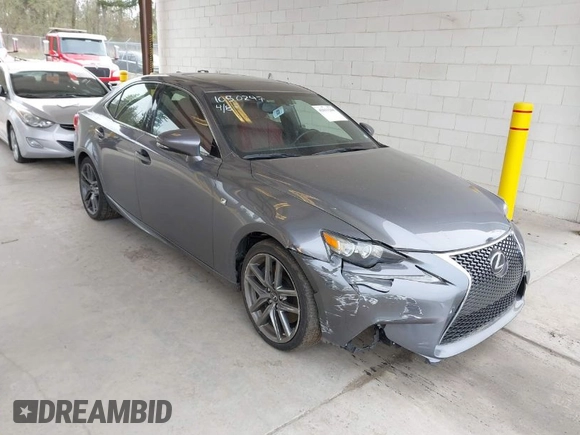 2014 Lexus IS 350 with VIN JTHBE1D23E5012471, listed as a IAAI auction lot 42011268 with 76,188 mi miles. Bid and sale history available at carsss.com. Image 1.