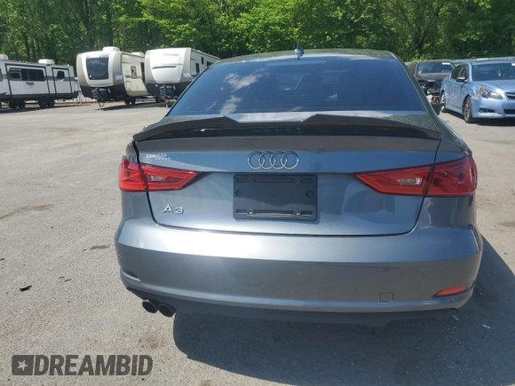 2015 Audi A3 Premium with VIN WAUACGFF5F1084672, listed as a Copart auction lot 55898775 with Not provided miles and Salvage title. Bid and sale history available at DreamBid. Image 6.