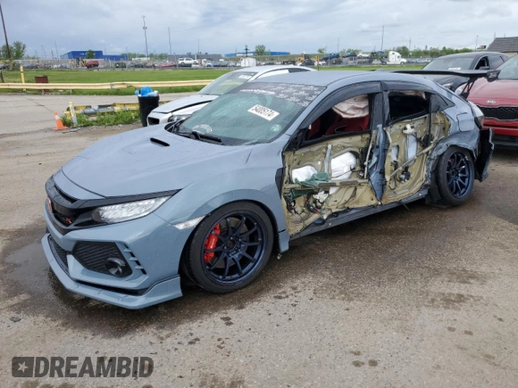 2019 Honda Civic Type R Touring z VIN SHHFK8G7XKU206080, wystawiony jako Copart lot #54005174 z przebiegiem 40 665 mil mil oraz Szkoda całkowita • Salvage title. Historia ofert i sprzedaży dostępna na DreamBid. Obrazek 1.