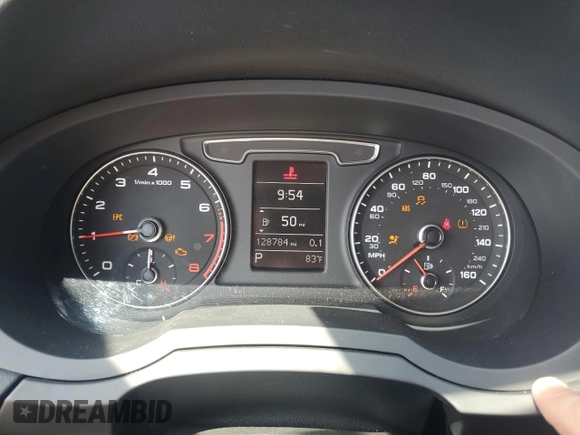 2018 Audi Q3 Premium with VIN WA1ECCFS8JR024576, listed as a Copart auction lot 64018985 with 128,784 mi miles and Clean title. Bid and sale history available at DreamBid. Image 9.
