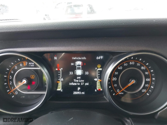 2023 Jeep Gladiator Mojave with VIN 1C6JJTEG6PL575342, listed as a IAAI auction lot 41785481 with 25,093 mi miles. Bid and sale history available at carsss.com. Image 7.