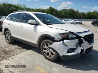 2015 Mazda CX-9 Touring with VIN JM3TB2CA2F0464589, listed as a Copart auction lot 53964885 with 181,610 mi miles and Salvage Title. Bid and sale history available at DreamBid. Image 4.