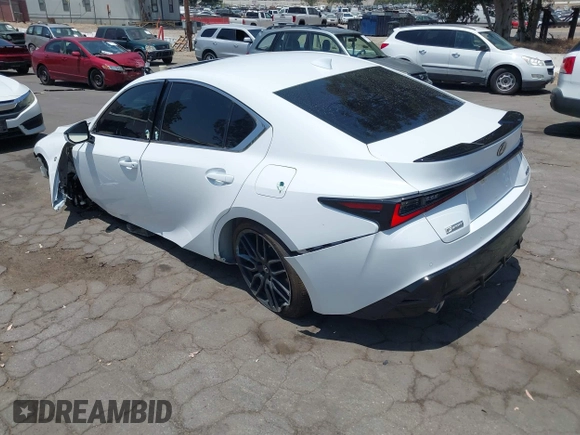 2023 Lexus IS 350 F Sport with VIN JTHGZ1B20P5059313, listed as a IAAI auction lot 42347689 with 32,949 mi miles and . Bid and sale history available at DreamBid. Image 3.