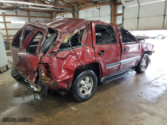 2001 Chevrolet Tahoe LS with VIN 1GNEK13T91J186930, listed as a Copart auction lot 48419945 with 0 mi miles and Salvage Title. Bid and sale history available at carsss.com. Image 3.