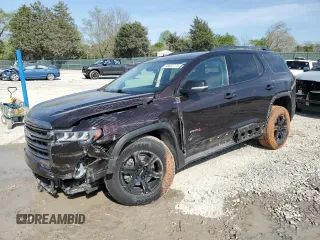 2021 GMC Acadia AT4 with VIN 1GKKNLLS5MZ131066, listed as a Copart auction lot 53032775 with 43,072 mi miles and Non repairable. Bid and sale history available at DreamBid. Image 1.