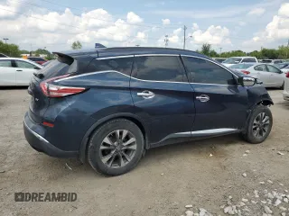 2017 Nissan Murano SV with VIN 5N1AZ2MG9HN115283, listed as a Copart auction lot 63035814 with 129,018 mi miles and Salvage Title. Bid and sale history available at carsss.com. Image 3.
