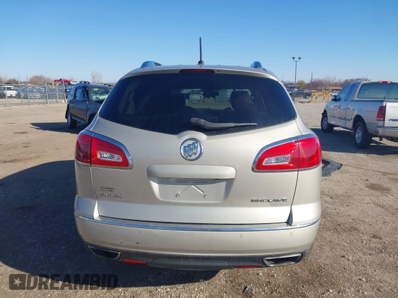 2014 Buick Enclave Leather with VIN 5GAKRBKD6EJ329850, listed as a IAAI auction lot 41851778 with 141,683 mi miles and . Bid and sale history available at DreamBid. Image 17.