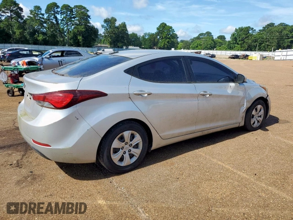 2016 Hyundai Elantra SE with VIN 5NPDH4AE1GH715779, listed as a Copart auction lot 62361725 with 128,507 mi miles and Clean title. Bid and sale history available at DreamBid. Image 3.
