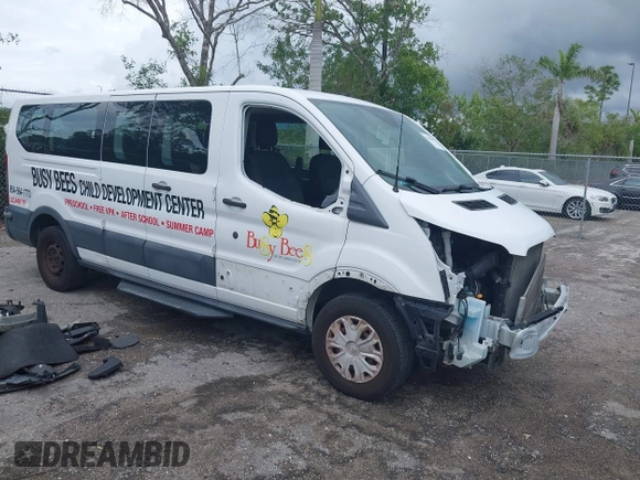 2018 Ford Transit Passenger XL with VIN 1FBZX2ZM0JKA10221, listed as a IAAI auction lot 41988879 with 54,340 mi miles and . Bid and sale history available at DreamBid. Image 1.