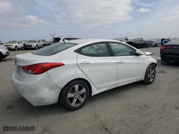 2013 Hyundai Elantra GLS with VIN 5NPDH4AE8DH380287, listed as a Copart auction lot 53376545 with 207,167 mi miles and Salvage Title. Bid and sale history available at carsss.com. Image 3.