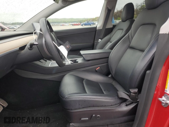 2022 Tesla Model Y Long Range z VIN 7SAYGDEE5NF388428, wystawiony jako Copart lot #56671385 z przebiegiem 17 250 mil mil oraz Szkody całkowita. Historia ofert i sprzedaży dostępna na DreamBid. Obrazek 7.