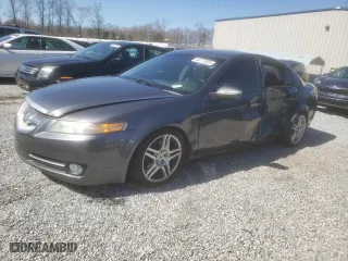 2008 Acura TL with VIN 19UUA66268A005558, listed as a Copart auction lot 49171935 with 163,709 mi miles and Salvage Title. Bid and sale history available at carsss.com. Image 1.