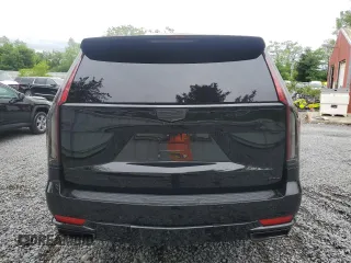 2021 Cadillac Escalade Sport Platinum with VIN 1GYS4GKL7MR338004, listed as a Copart auction lot 61612345 with 47,300 mi miles and Salvage title. Bid and sale history available at DreamBid. Image 6.