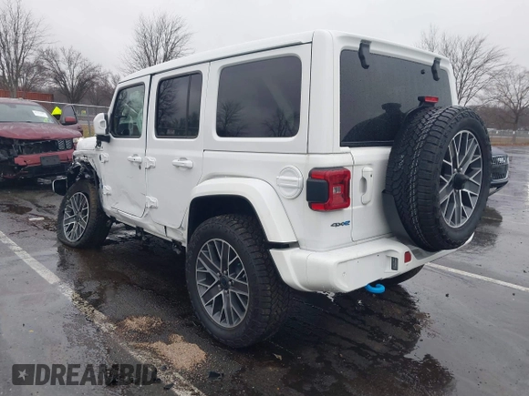 2024 Jeep Wrangler High Altitude z VIN 1C4RJXU6XRW209302, wystawiony jako IAAI lot #41116289 z przebiegiem 2 862 mil mil oraz . Historia ofert i sprzedaży dostępna na DreamBid. Obrazek 3.