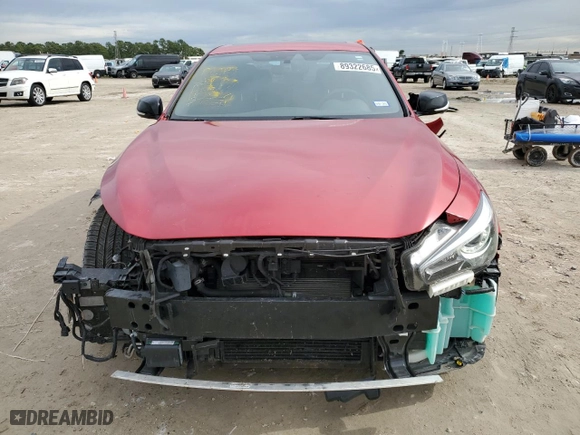 2020 Infiniti Q50 RED SPORT 400 with VIN JN1FV7AP4LM630619, listed as a Copart auction lot 89322685 with NaN miles and Salvage Title. Bid and sale history available at carsss.com. Image 5.