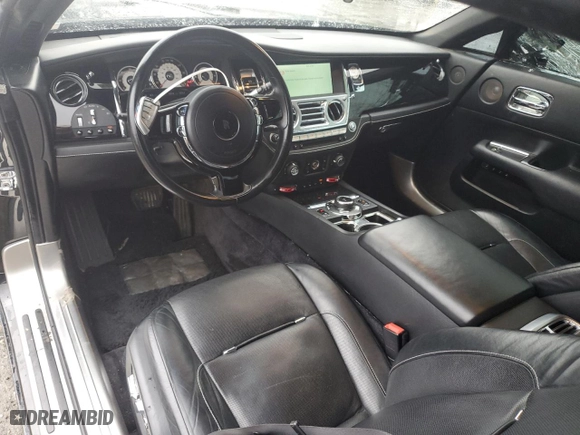 2015 Rolls-Royce Wraith with VIN SCA665C53FUX85085, listed as a Copart auction lot 45003615 with 54,918 mi miles and Salvage Title. Bid and sale history available at carsss.com. Image 8.