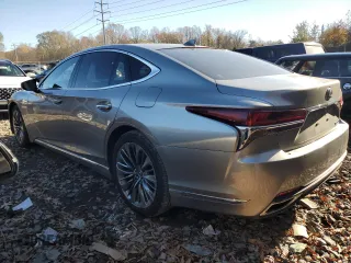 2018 Lexus LS with VIN JTHC51FF7J5003268, listed as a Copart auction lot 80118784 with 55,076 mi miles and Salvage Title. Bid and sale history available at carsss.com. Image 2.