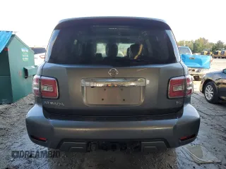 2019 Nissan Armada SV with VIN JN8AY2NC1K9584231, listed as a Copart auction lot 80300374 with 91,669 mi miles and Salvage Title. Bid and sale history available at carsss.com. Image 6.