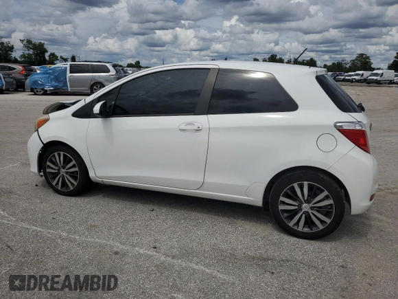 2014 Toyota Yaris L with VIN VNKJTUD37EA008192, listed as a Copart auction lot 70955594 with 129,486 mi miles and Salvage Title. Bid and sale history available at carsss.com. Image 2.