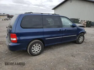 2005 Kia Sedona LX with VIN KNDUP131356628968, listed as a Copart auction lot 80255874 with 223,761 mi miles and Salvage Title. Bid and sale history available at carsss.com. Image 3.