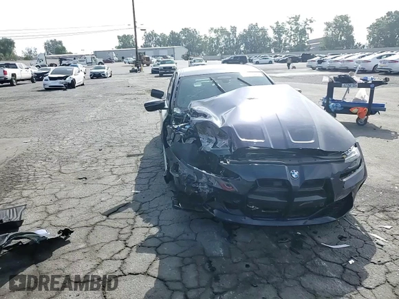 2024 BMW M3 Competition xDrive with VIN WBS43AY03RFS02658, listed as a Copart auction lot 56328425 with 9,139 mi miles and Salvage title. Bid and sale history available at DreamBid. Image 14.