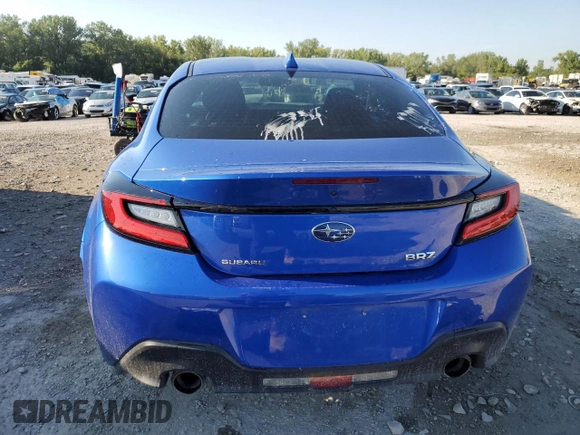 2023 Subaru BRZ Premium with VIN JF1ZDBC11P8707721, listed as a Copart auction lot 70647474 with 14,321 mi miles and Salvage Title. Bid and sale history available at carsss.com. Image 6.