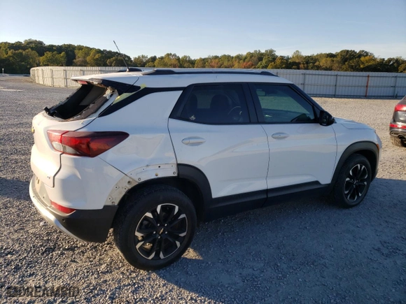 2021 Chevrolet TrailBlazer LT with VIN KL79MPS28MB136774, listed as a Copart auction lot 75987214 with 21,342 mi miles and Salvage Title. Bid and sale history available at carsss.com. Image 3.