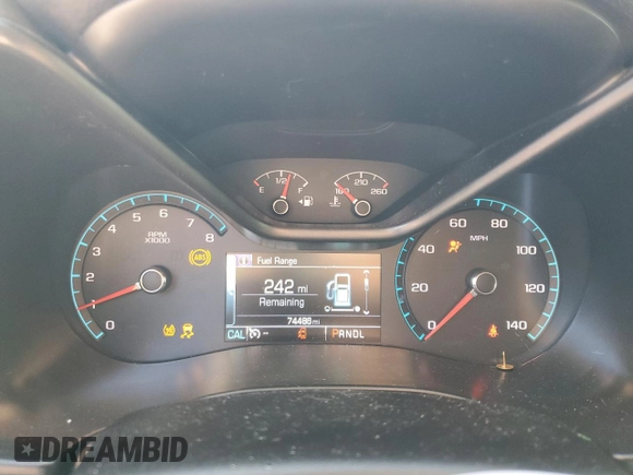 2018 GMC Canyon 4WD SLT with VIN 1GTG6DEN4J1296628, listed as a Copart auction lot 77135484 with 74,486 mi miles and Salvage Title. Bid and sale history available at carsss.com. Image 9.