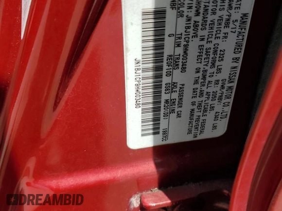 2017 Nissan Rogue SV with VIN JN1BJ1CP9HW003480, listed as a Copart auction lot 62466825 with 150,532 mi miles and Salvage title. Bid and sale history available at DreamBid. Image 14.