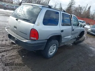 2002 Dodge Durango Sport with VIN 1B4HS38N92F195561, listed as a IAAI auction lot 41423184 with 179,433 mi miles and . Bid and sale history available at DreamBid. Image 4.