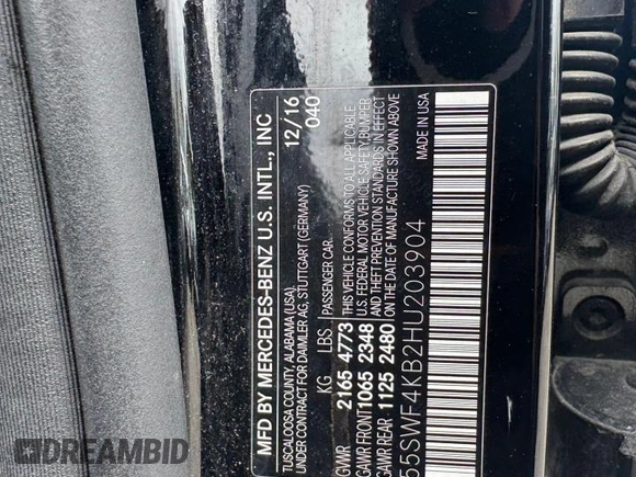 2017 Mercedes-Benz C 300 с VIN 55SWF4KB2HU203904, выставлен на аукционе Copart как лот 61595005 с пробегом 113 505 миль миль и Чистый • Clean title. История ставок и продаж доступна на DreamBid. Изображение 10.