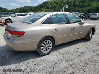 2007 Hyundai Azera SE with VIN KMHFC46F57A179561, listed as a Copart auction lot 65562574 with 161,939 mi miles and Salvage Title. Bid and sale history available at carsss.com. Image 3.