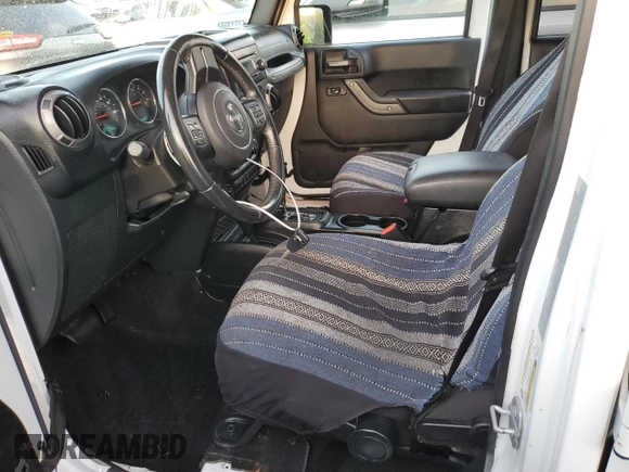 2018 Jeep Wrangler Unlimited Sport with VIN 1C4BJWDG3JL807080, listed as a Copart auction lot 74887824 with 51,559 mi miles and Non Repairable. Bid and sale history available at DreamBid. Image 7.