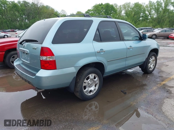 2002 Acura MDX with VIN 2HNYD18242H535635, listed as a IAAI auction lot 42123568 with 170,057 mi miles. Bid and sale history available at carsss.com. Image 4.