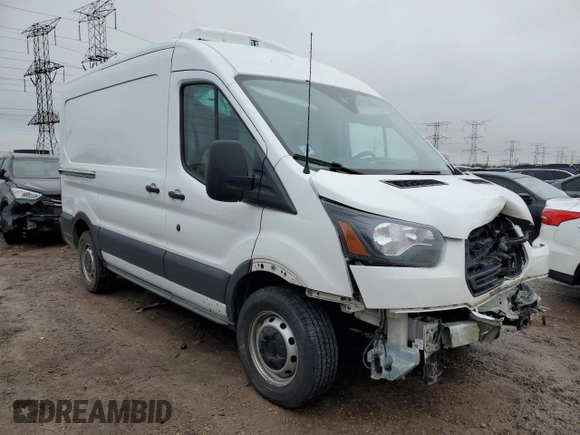 2018 Ford Transit with VIN 1FTYR1CM0JKA55163, listed as a Copart auction lot 43378975 with 110,603 mi miles and Salvage Title. Bid and sale history available at DreamBid. Image 4.