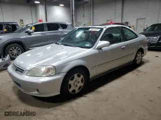 2000 Honda Civic EX with VIN 1HGEJ8141YL007859, listed as a Copart auction lot 52231555 with 169,254 mi miles and Salvage Title. Bid and sale history available at carsss.com. Image 1.