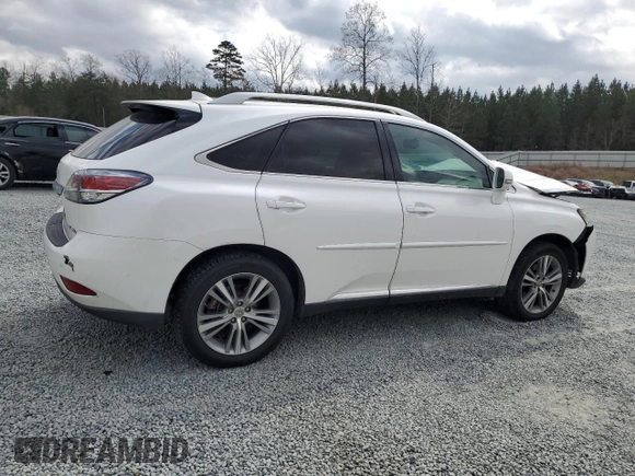 2015 Lexus RX 350 with VIN 2T2ZK1BA6FC190944, listed as a Copart auction lot 50055605 with 265,000 mi miles and Salvage Title. Bid and sale history available at carsss.com. Image 3.