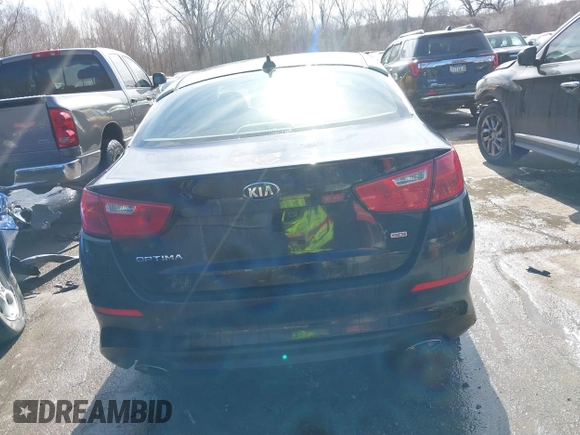 2015 Kia Optima LX with VIN KNAGM4A71F5652818, listed as a IAAI auction lot 41656933 with 251,967 mi miles. Bid and sale history available at carsss.com. Image 16.