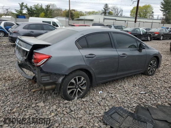 2013 Honda Civic EX with VIN 19XFB2F82DE269658, listed as a Copart auction lot 53803815 with 118,140 mi miles and Salvage Title. Bid and sale history available at DreamBid. Image 3.