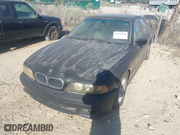 2002 BMW 5 Series 530iA with VIN WBADT63402CH96437, listed as a IAAI auction lot 41740118 with 172,450 mi miles. Bid and sale history available at carsss.com. Image 2.