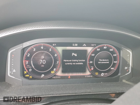 2022 Volkswagen Arteon SEL R-Line z VIN WVWAR7AN3NE009962, wystawiony jako Copart lot #61428644 z przebiegiem 51 309 mil mil oraz Szkoda całkowita • Salvage title. Historia ofert i sprzedaży dostępna na DreamBid. Obrazek 9.