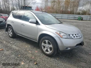 2005 Nissan Murano SL with VIN JN8AZ08T95W304834, listed as a Copart auction lot 77152364 with 67,344 mi miles and Salvage Title. Bid and sale history available at carsss.com. Image 4.