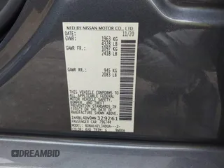 2021 Nissan Altima 2.5 SV with VIN 1N4BL4DV0MN329261, listed as a IAAI auction lot 39970665 with 70,287 mi miles. Bid and sale history available at carsss.com. Image 9.